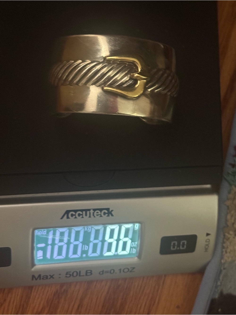David Yurman wide cuff with 18k Buckle Rare 😳❤️ - Picture 7 of 17